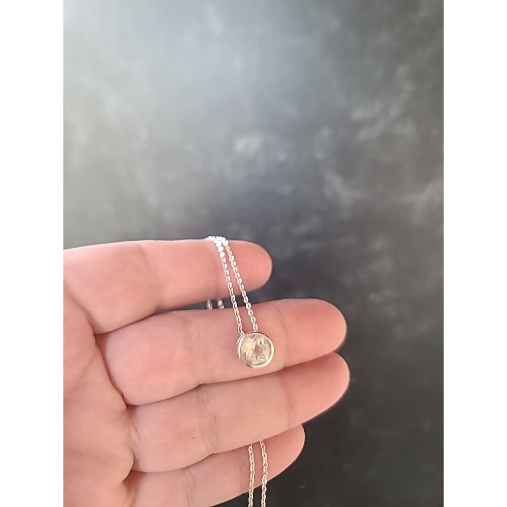 925 CZ Pendant Necklace Vintage